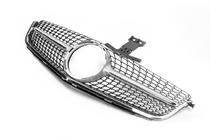 Mercedes C-class W204 2007-2015 Grila Fata Diamond Silver (pentru C63) foto 3