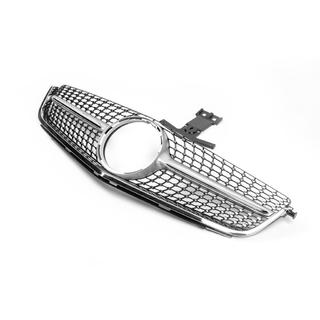 Grila Fata Diamond Silver (pentru C63) Mercedes C-class W204 2007-2015 foto 3
