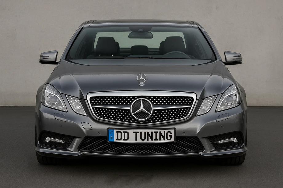 Mercedes E-class W212 2009-2016 Grila Fata Diamond Silver (2009-2012) Image
