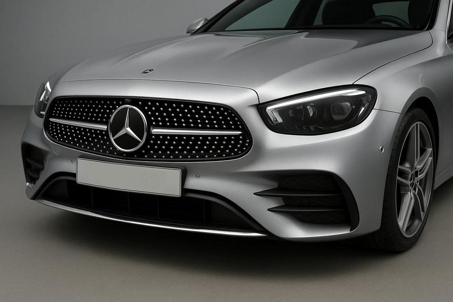 Mercedes E-class W213 2016-2023 Grila Fata Diamond Silver (AMG Line, 2020+) Image