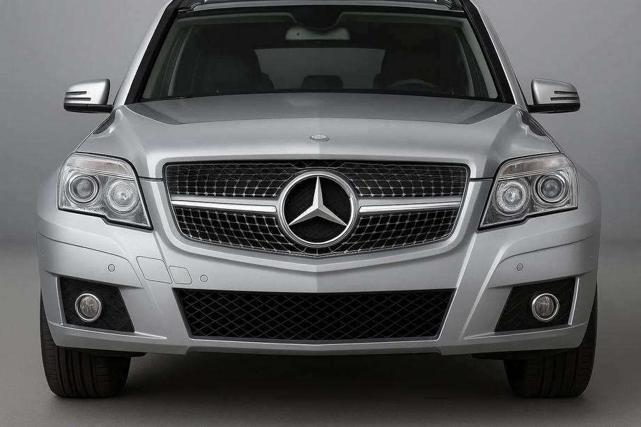 Mercedes GLK class X204 2008-2015 Grila Fata Diamond Silver (2009-2012) Image