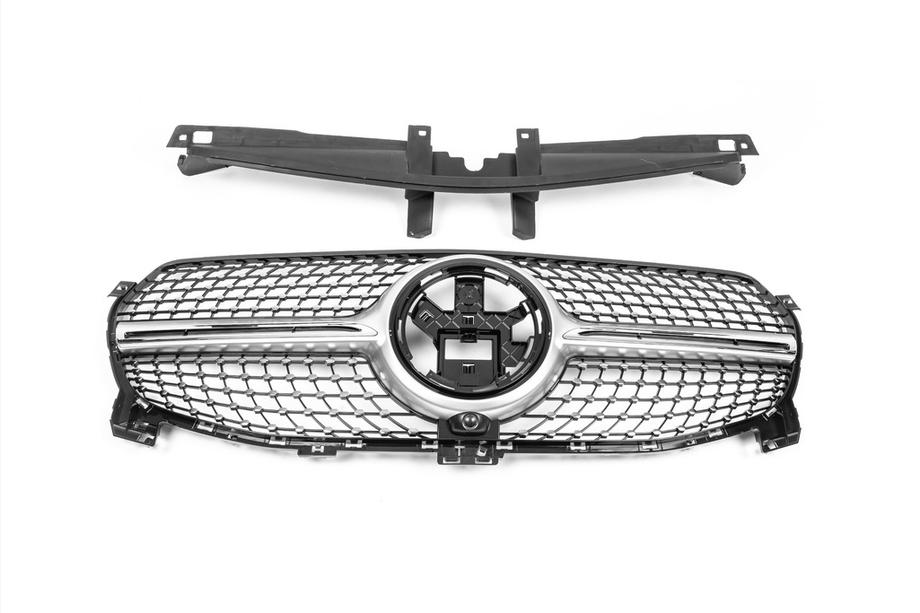Mercedes GLE W167 2018- Grila frontala Diamond Silver (pentru Base 2018-2023) Image