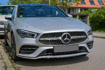 Mercedes CLA C118 2019- Grila Fata Diamond Silver (pentru 2019-2022) foto 1