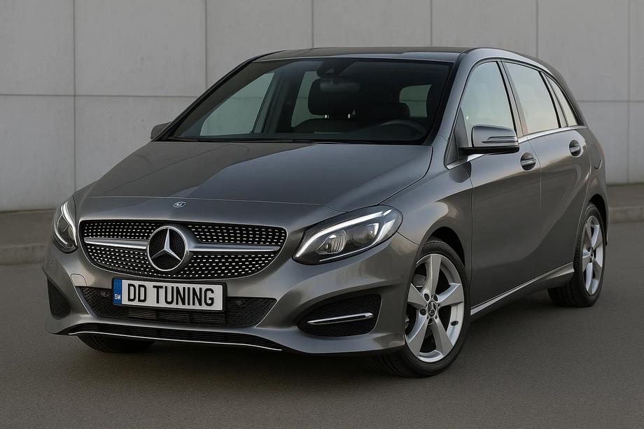 Mercedes B-class W246 2011-2018 Grila Fata Diamond Silver (2015-2018) Image