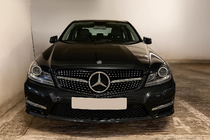 Mercedes C-class W204 2007-2015 Grila Fata Diamond Silver foto 3