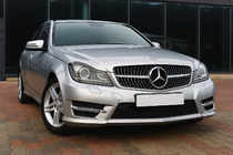 Mercedes C-class W204 2007-2015 Grila Fata Diamond Silver foto 1