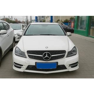 Grila Fata Diamond Silver Mercedes C-class W204 2007-2015 foto 4