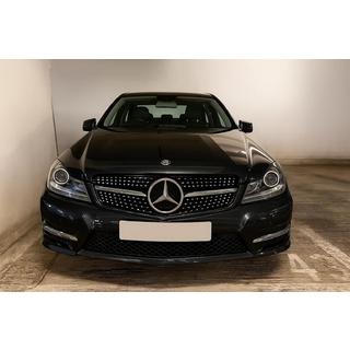 Grila Fata Diamond Silver Mercedes C-class W204 2007-2015 foto 3