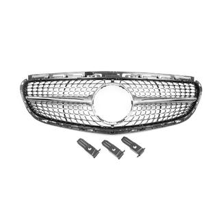 Grila Fata Diamond Silver (pentru Avantgarde si AMG-Line, 2013-2016) Mercedes E-сlass W212 2009-2016 foto 2