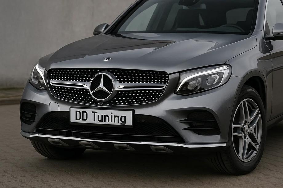 Mercedes GLC X253 2015-2022 Grila Fata Diamond Silver (2015-2019) Fara suport camera Foto 1
