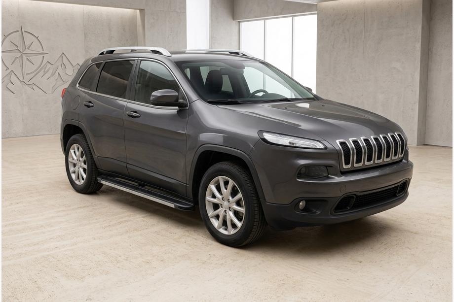 Jeep Cherokee KL 2013- Praguri Laterale Maya V1 (2 buc, Aluminiu) Foto 1