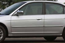 Honda Civic Sedan VII 2001-2006 Capace Manere Cromate (8 buc, Otel Inoxidabil) foto 1