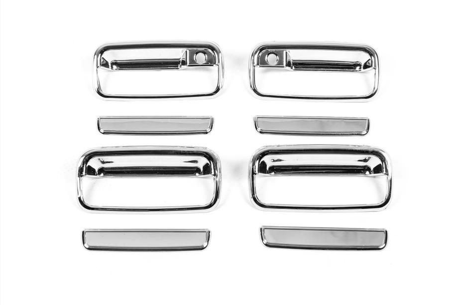 Toyota Land Cruiser 90 Prado 1996-2002 Capace Cromate Manere Usilor (8 buc, Plastic) Foto 2