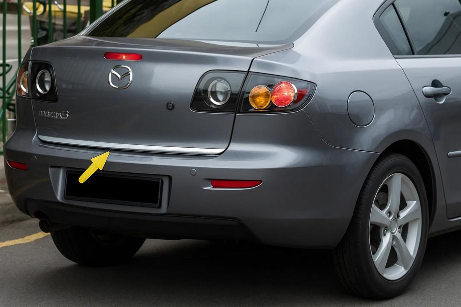 Mazda 3 2003-2009 Ornament portbagaj SD inox Image