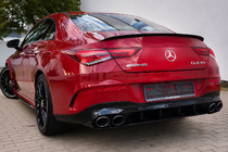 Mercedes CLA C118 2019- Difuzor spate cu tipsuri evacuare (design CLA45) foto 3