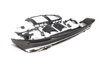 Mercedes GLE W167 2018- Difuzor spate cu ornamente evacuare GLE63 Silver (2018-2026) foto 6