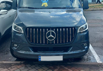 Mercedes Sprinter W907/W910 2018- Grila Fata Panamericana GT Chrome Premium V1 foto 7