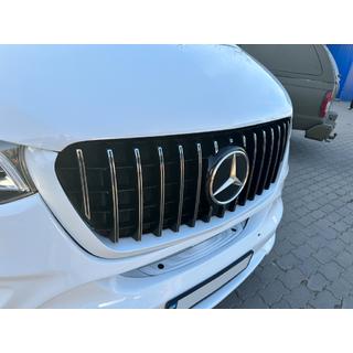 Grila Fata Panamericana GT Chrome Premium V1 Mercedes Sprinter W907/W910 2018- foto 3
