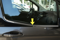 Ford Courier 2014-2023 Ornamente Geamuri (2 buc, Otel Inoxidabil) foto 1