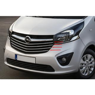 Capace Grila Carmos Inox Opel Vivaro 2015-2019 foto 1