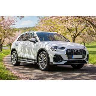 Praguri laterale Allmond Grey (2 buc, aluminiu) Audi Q3 2019–2025 foto 1