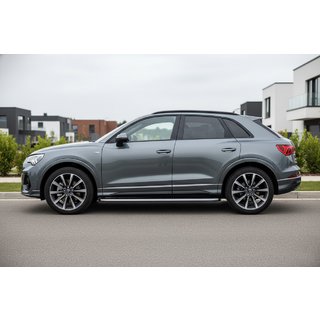 Praguri Laterale Tayga Grey (2 buc, Aluminiu) Audi Q3 2019–2025 foto 1