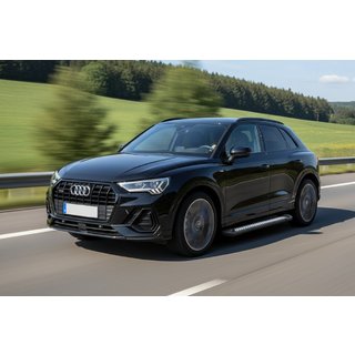 Praguri Laterale Vision New Black (2 buc, Aluminiu) Audi Q3 2019–2025 foto 1