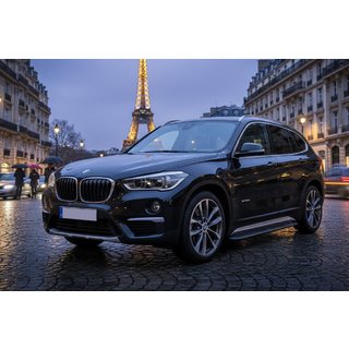 Praguri Laterale Tayga Black (2 buc, Aluminiu) foto 1