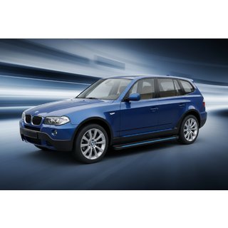 Praguri Laterale Maya Blue (2 buc, Aluminiu) BMW X3 E83 2003-2010 foto 1