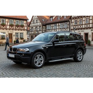 Praguri Laterale Mevsim Grey (2 buc, Aluminiu) BMW X3 E83 2003-2010 foto 1