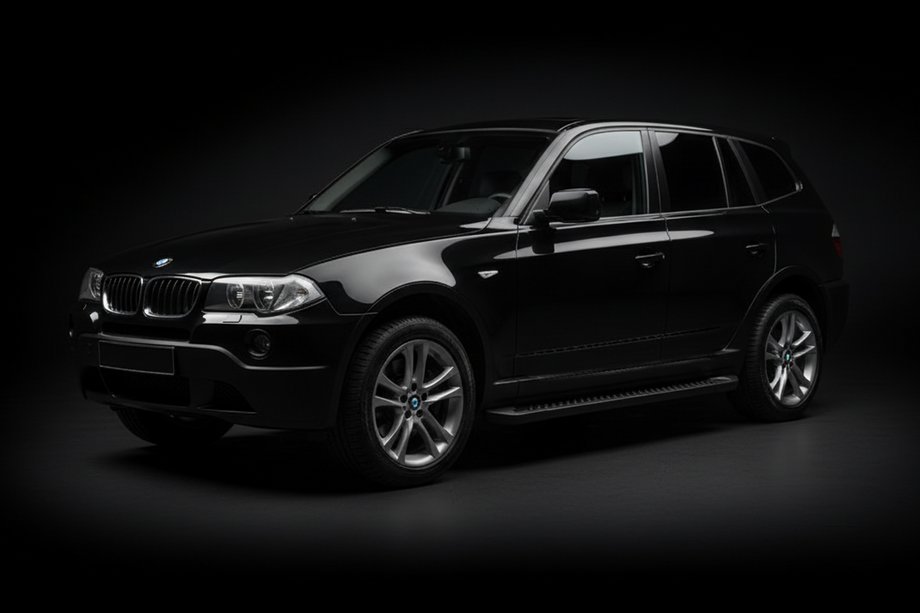 BMW X3 E83 2003-2010 Praguri Laterale Allmond Black (2 buc, Aluminiu) Image