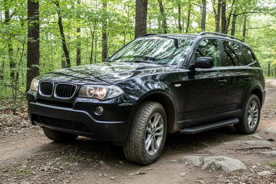 BMW X3 E83 2003-2010 Praguri Laterale Tayga Black (2 buc, Aluminiu) Image