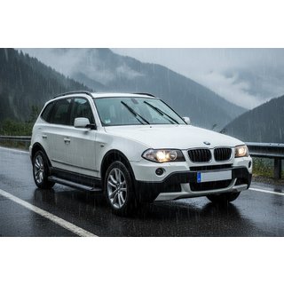 Praguri Laterale Vision New Black (2 buc, Aluminiu) BMW X3 E83 2003-2010 foto 1