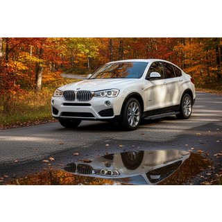 Praguri Laterale Bosphore Grey (2 buc, Aluminiu) BMW X4 F26 2014-2018 foto 1