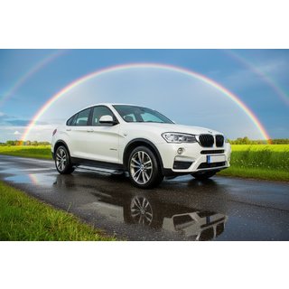 Praguri Laterale Rainbow (2 buc, Aluminiu) BMW X4 F26 2014-2018 foto 1
