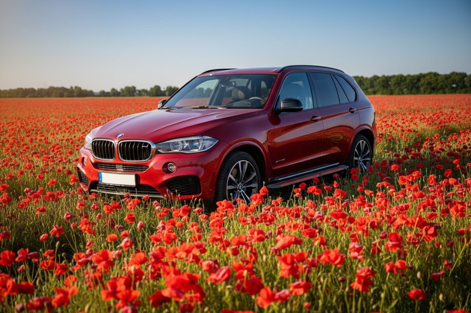 BMW X5 F15 2013-2018 Praguri Laterale Maya Red (2 buc, Aluminiu) Image