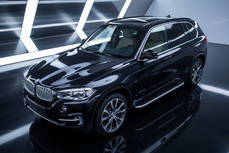 BMW X5 F15 2013-2018 Praguri Laterale Tayga Grey (2 buc, Aluminiu) Image