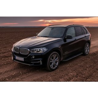 Praguri Laterale Tayga Black (2 buc, Aluminiu) BMW X5 F15 2013-2018 foto 1