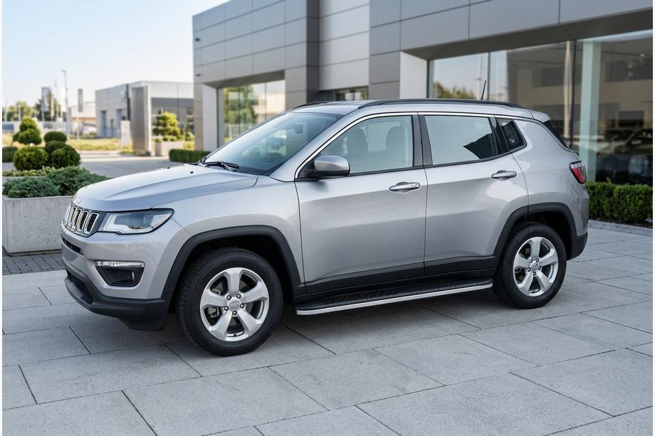 Jeep Compass 2016- Praguri Laterale Bosphore Grey (2 buc, Aluminiu) Image