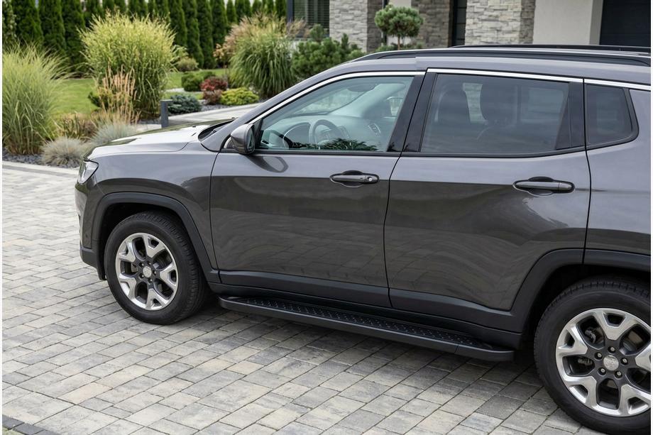 Jeep Compass 2016- Praguri Laterale Allmond Black (2 buc, Aluminiu) Image