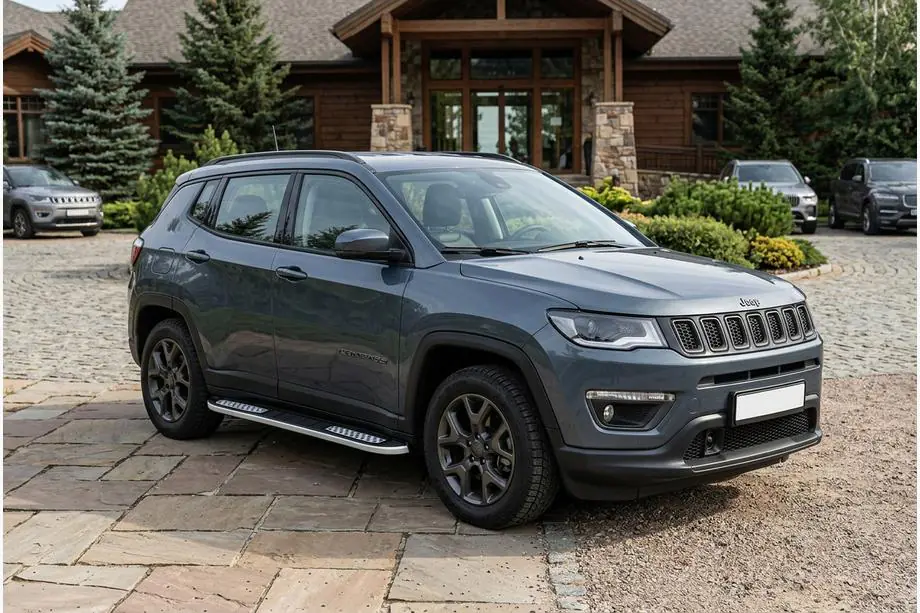 Jeep Compass 2016- Praguri Laterale Tayga V2 (2 buc, Aluminiu) Image