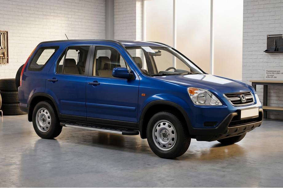 Honda CRV 2001-2006 Praguri Laterale Duru (2 buc, Aluminiu) Image