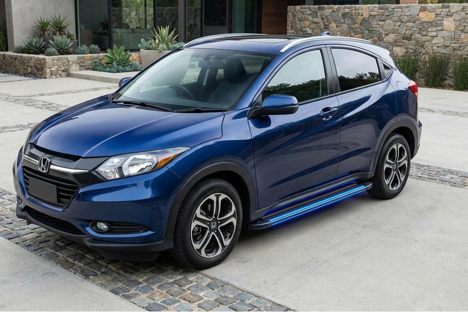 Honda HR-V 2014-2021 Praguri Laterale Maya Blue (2 buc, Aluminiu) Image