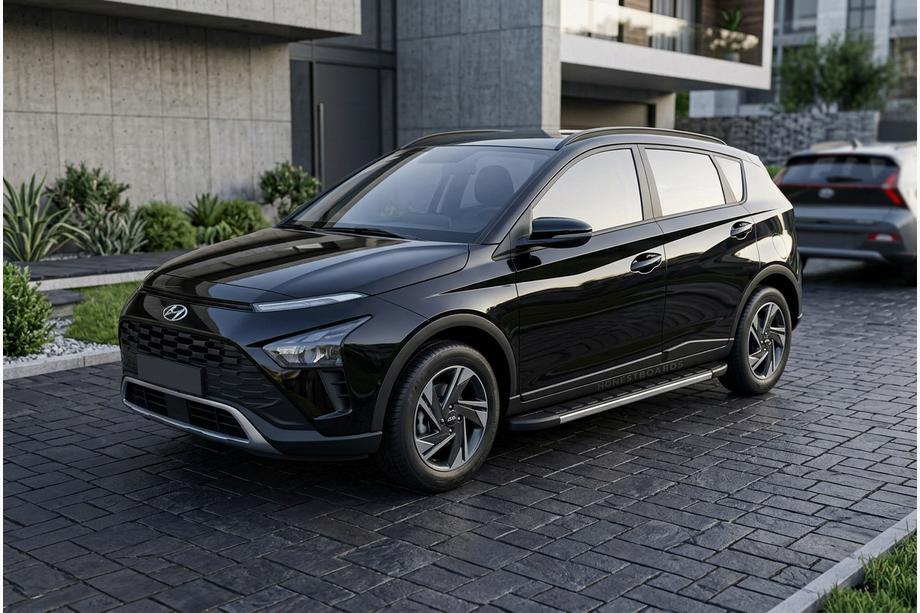 Hyundai Bayon 2021- Praguri Laterale Bosphore Duru (2 buc, Aluminiu) Image