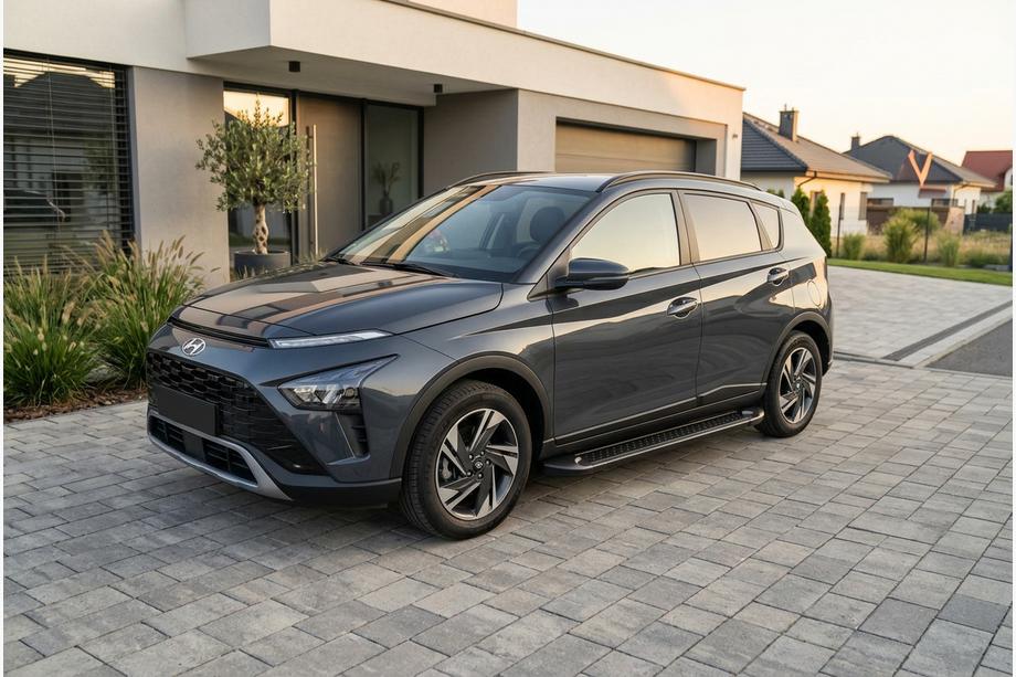 Hyundai Bayon 2021- Praguri Laterale Allmond Black (2 buc, Aluminiu) Foto 1