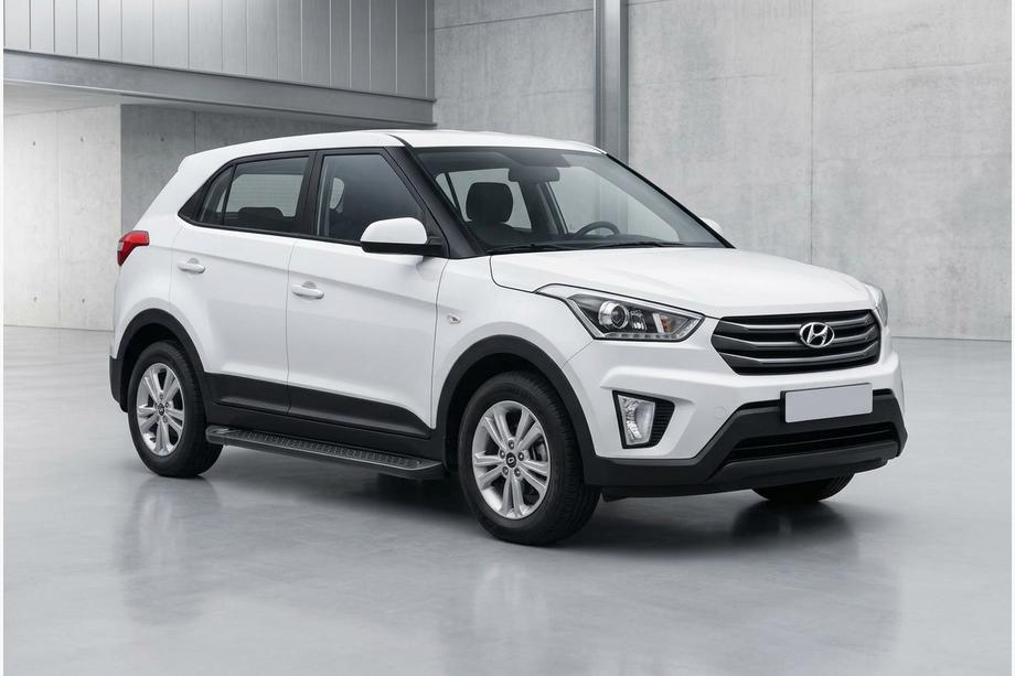 Hyundai Creta 2014-2020 Praguri Laterale Allmond Black (2 buc, Aluminiu) Image
