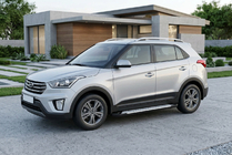 Hyundai Creta 2014-2020 Praguri laterale Allmond Grey (2 buc, aluminiu) foto 1