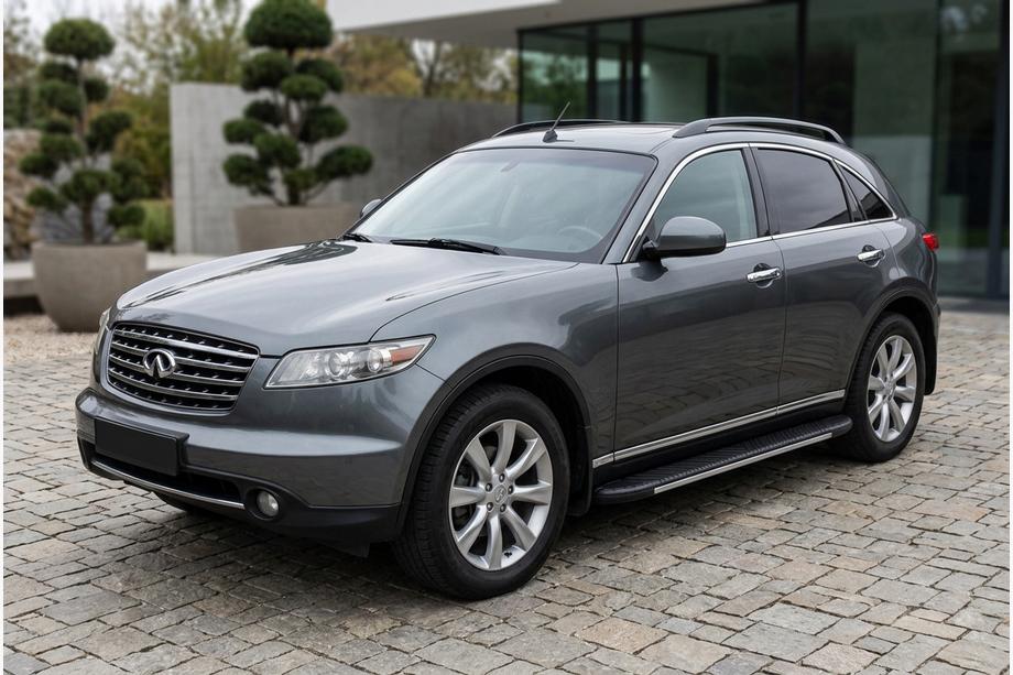 Infiniti FX 2003-2008 Praguri Laterale Bosphore Grey (2 buc, Aluminiu) Image