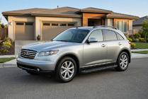 Infiniti FX 2003-2008 Praguri Laterale Allmond Black (2 buc, Aluminiu) foto 1
