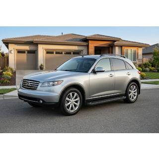 Praguri Laterale Allmond Black (2 buc, Aluminiu) Infiniti FX 2003-2008 foto 1
